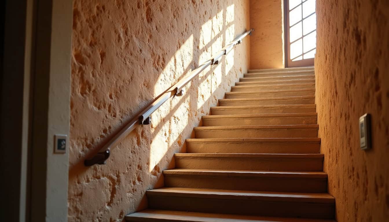 Installation d’un monte-escalier droit dans une ancienne maison de village en Corse-du-Sud