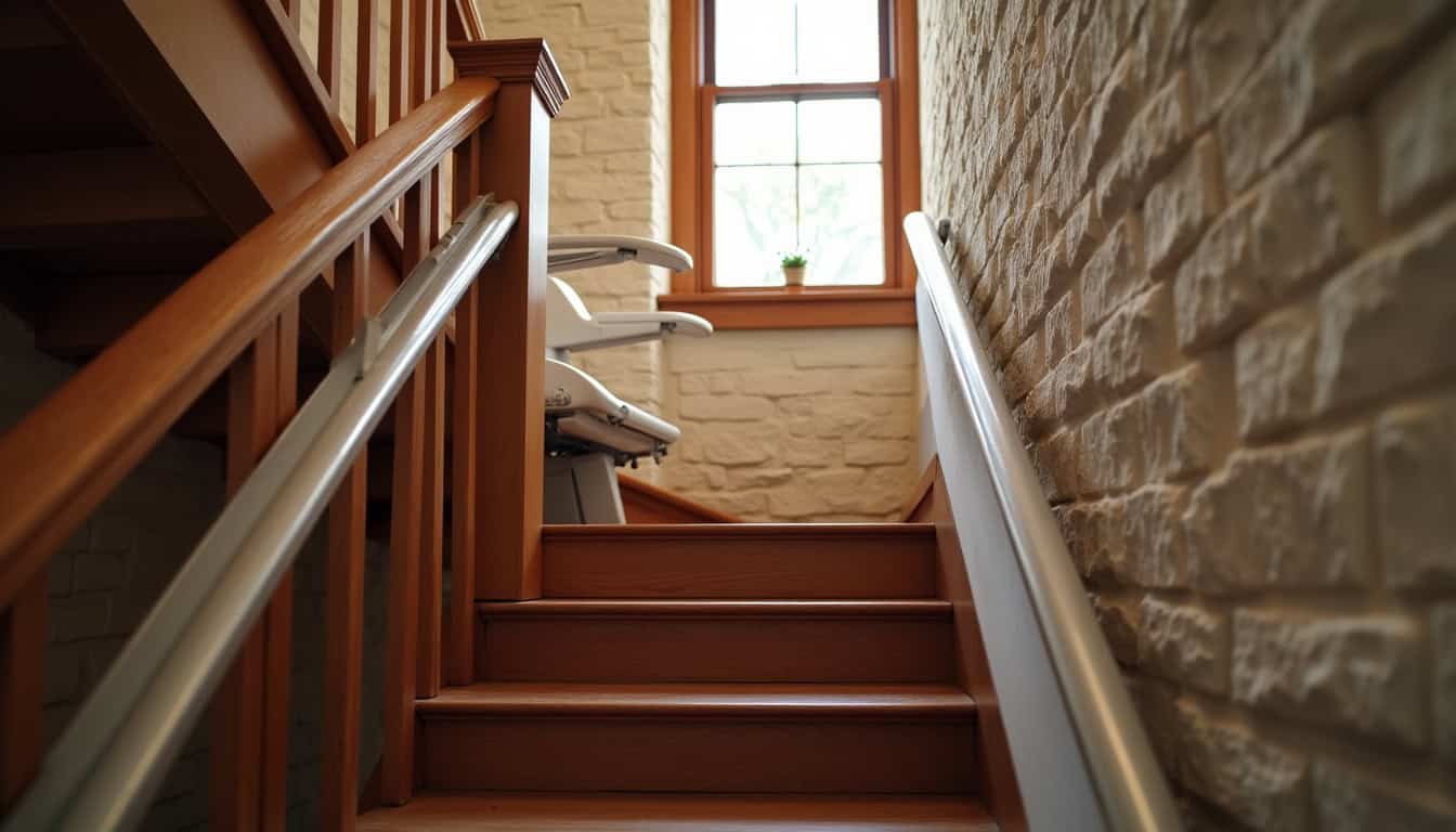 Installation d’un monte-escalier droit dans une maison ancienne à Cadours