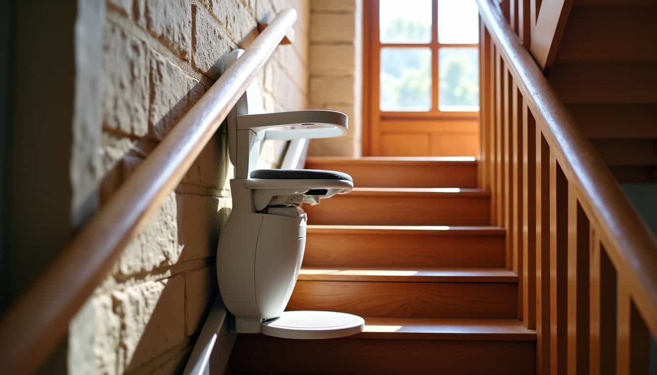 Installation d’un monte-escalier droit dans une maison typique de Rennes