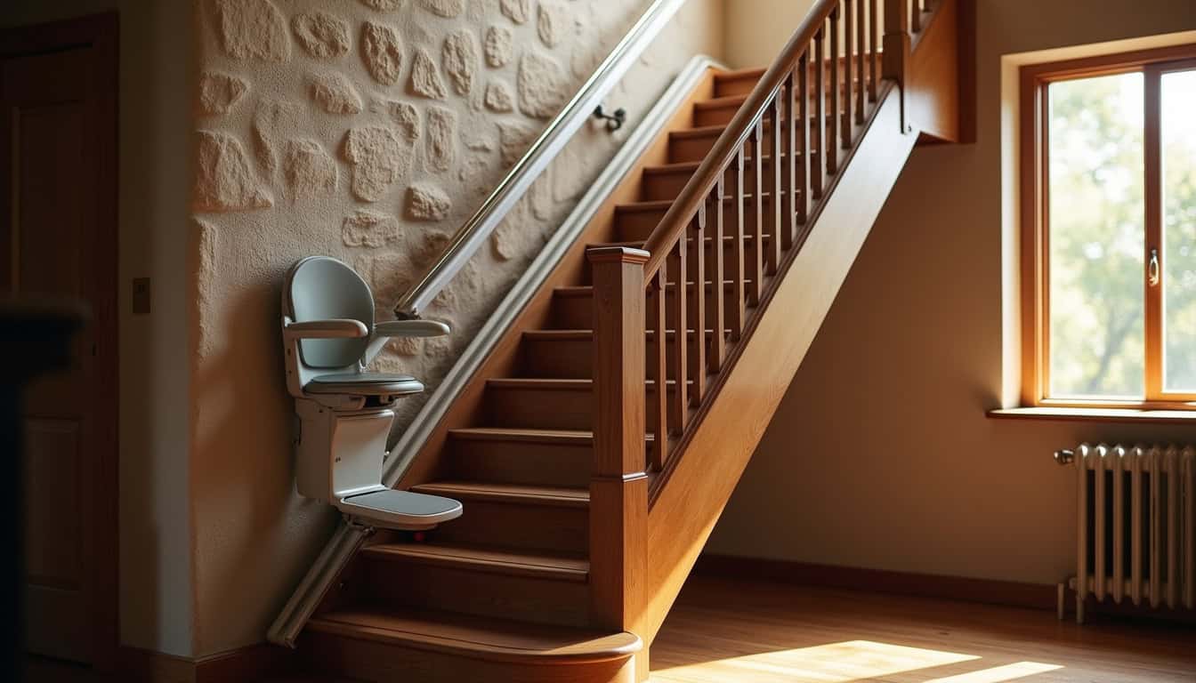 Installation d’un monte-escalier droit et tournant dans une maison ancienne
