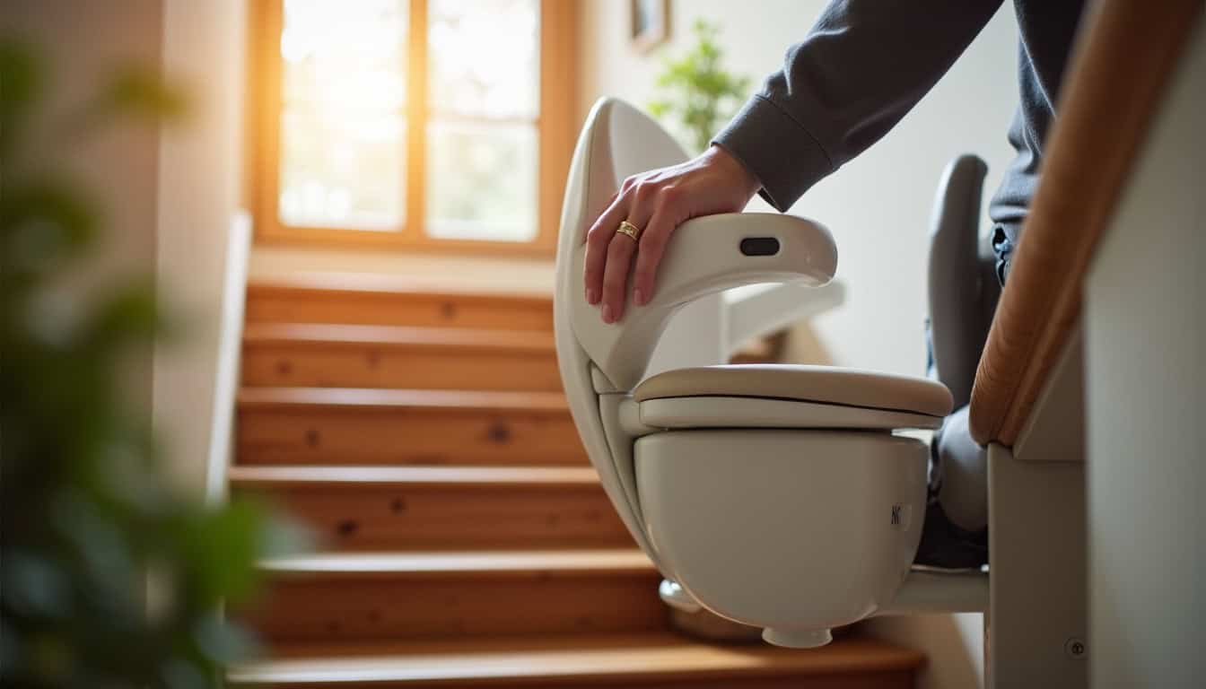 Installation d’un monte-escalier électrique dans une maison à Saint-Sauveur-des-Landes