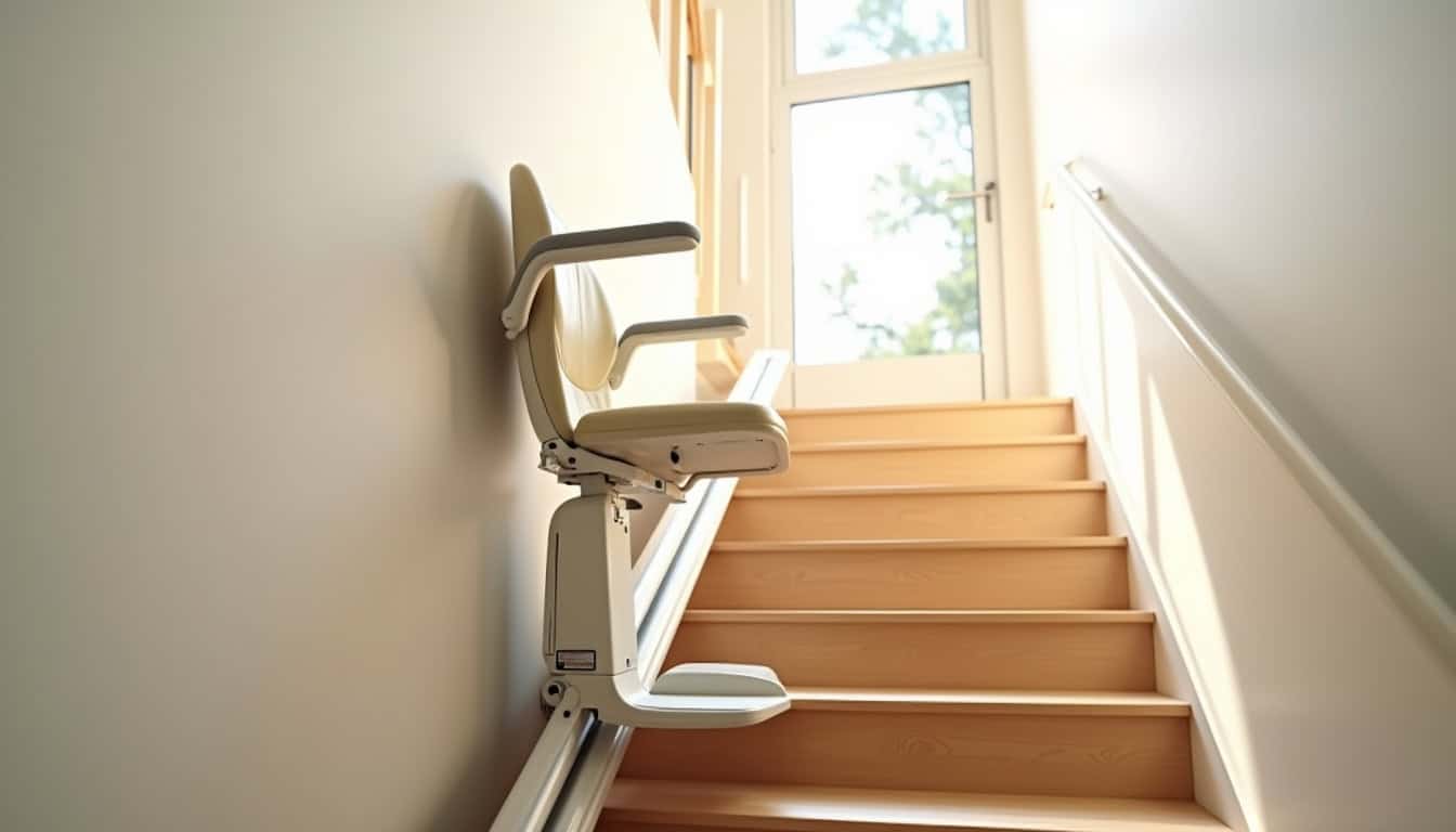 Installation d’un monte-escalier sur un escalier droit à Noisy-le-Sec