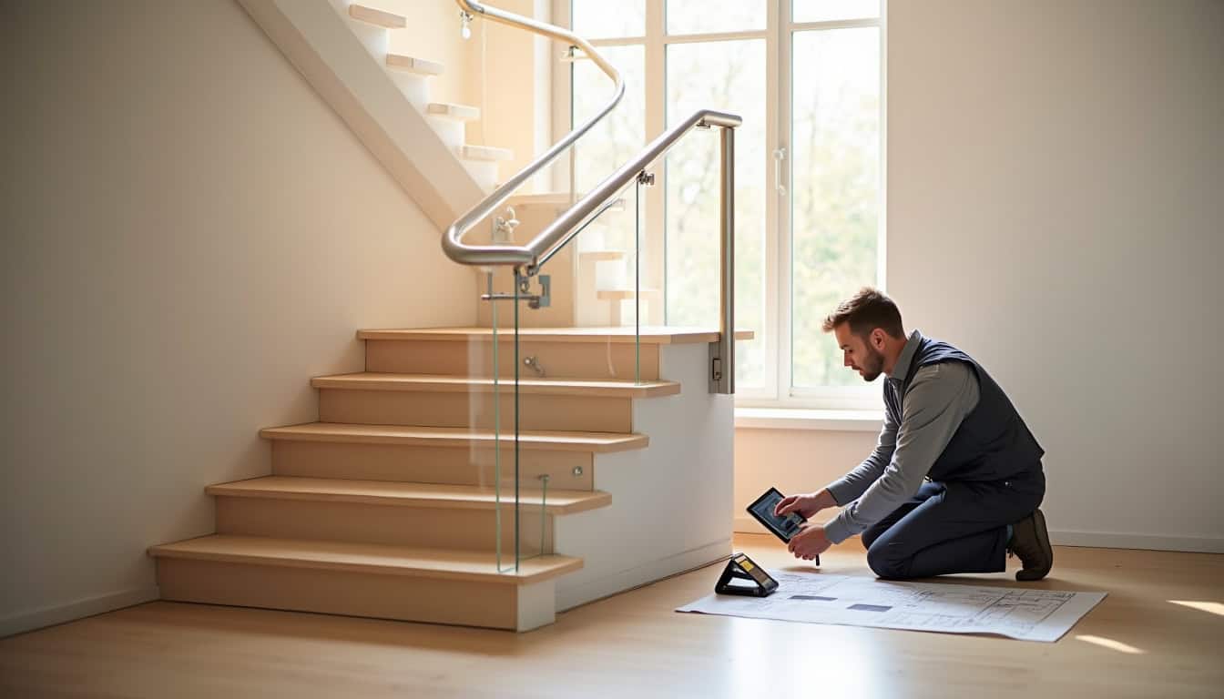 Installation d’un monte-escalier sur un escalier intérieur à Ergersheim