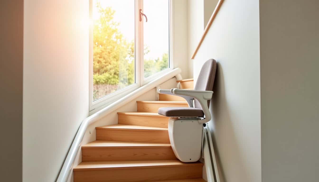 Installation d’un monte-escalier tournant dans une maison à Montaigu-Vendée