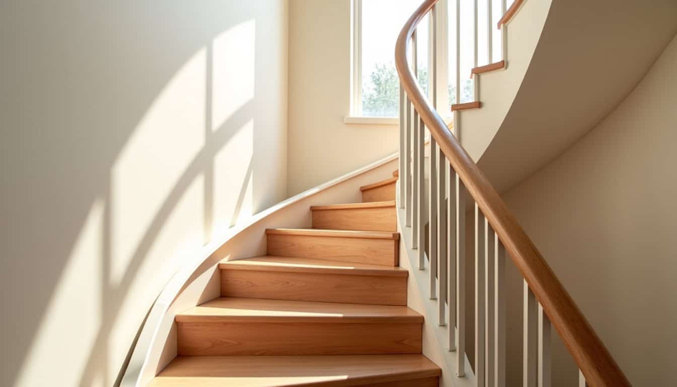 Installation d’un monte-escalier tournant dans une maison à Sainte-Sigolène