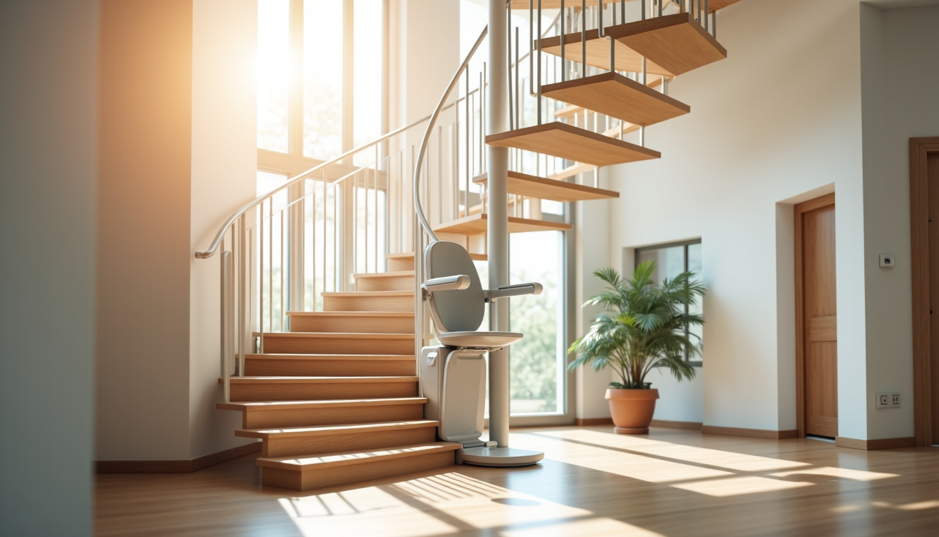 Installation d’un monte-escalier tournant dans une villa de Châteauneuf-les-Martigues