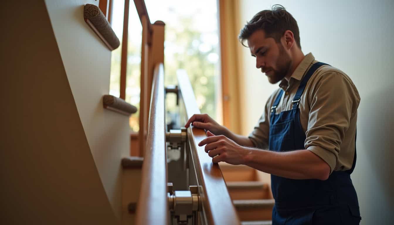 Intervention de maintenance sur un monte-escalier à Pierric