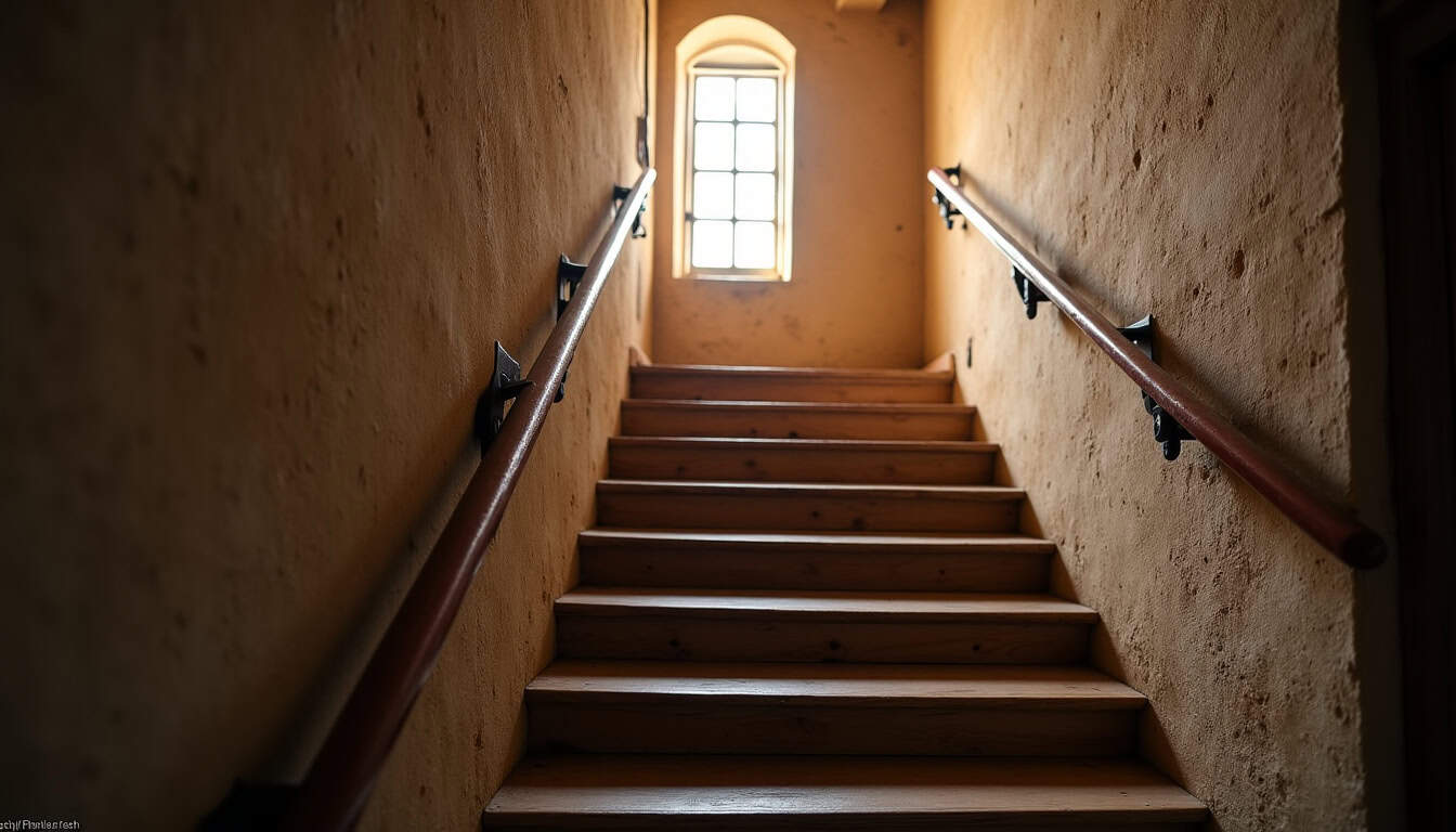 Maison ancienne à Arques avec escalier intérieur nécessitant une solution d