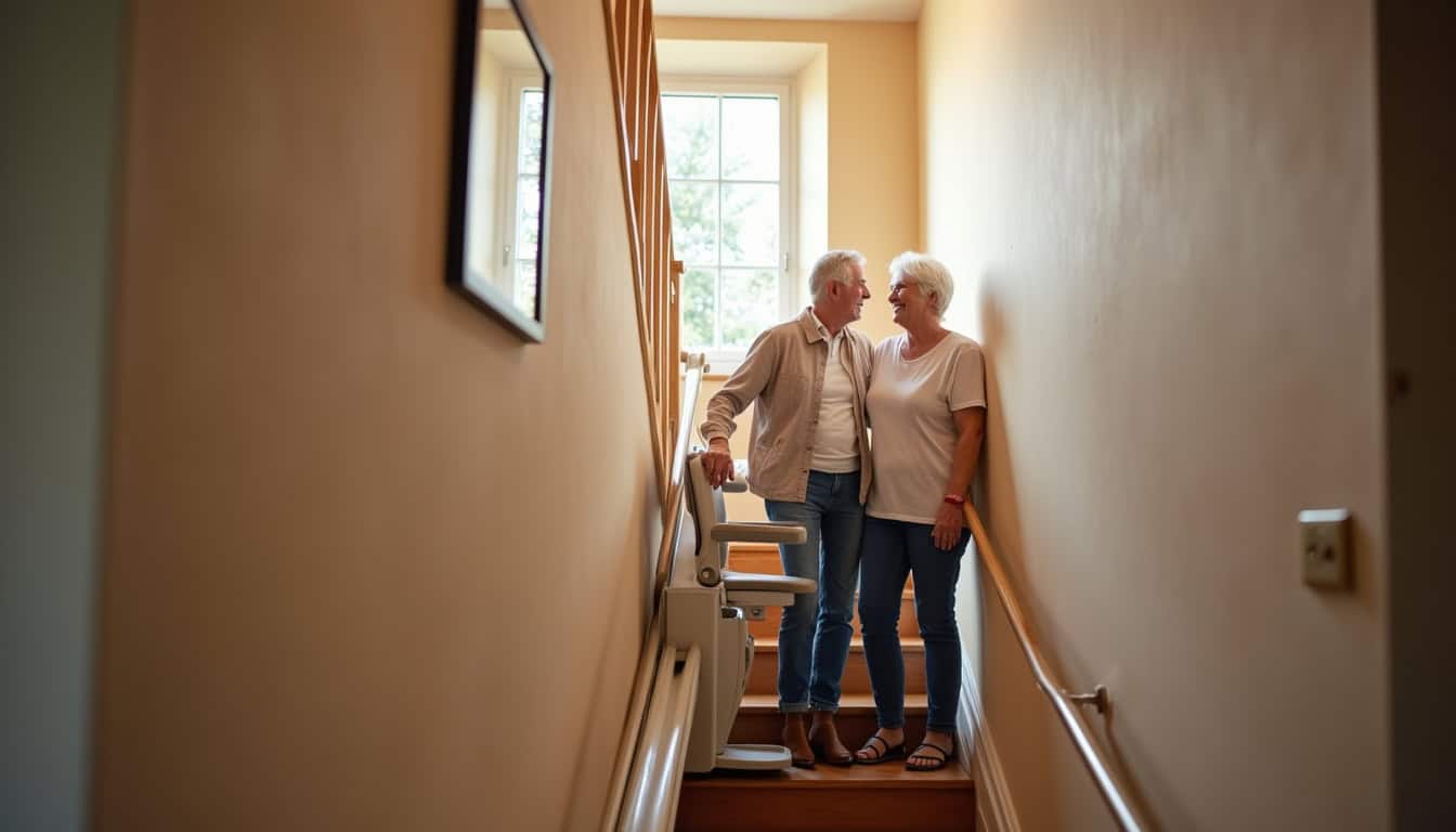 Installer un monte-escalier à Antigny : solutions et aides en 2026