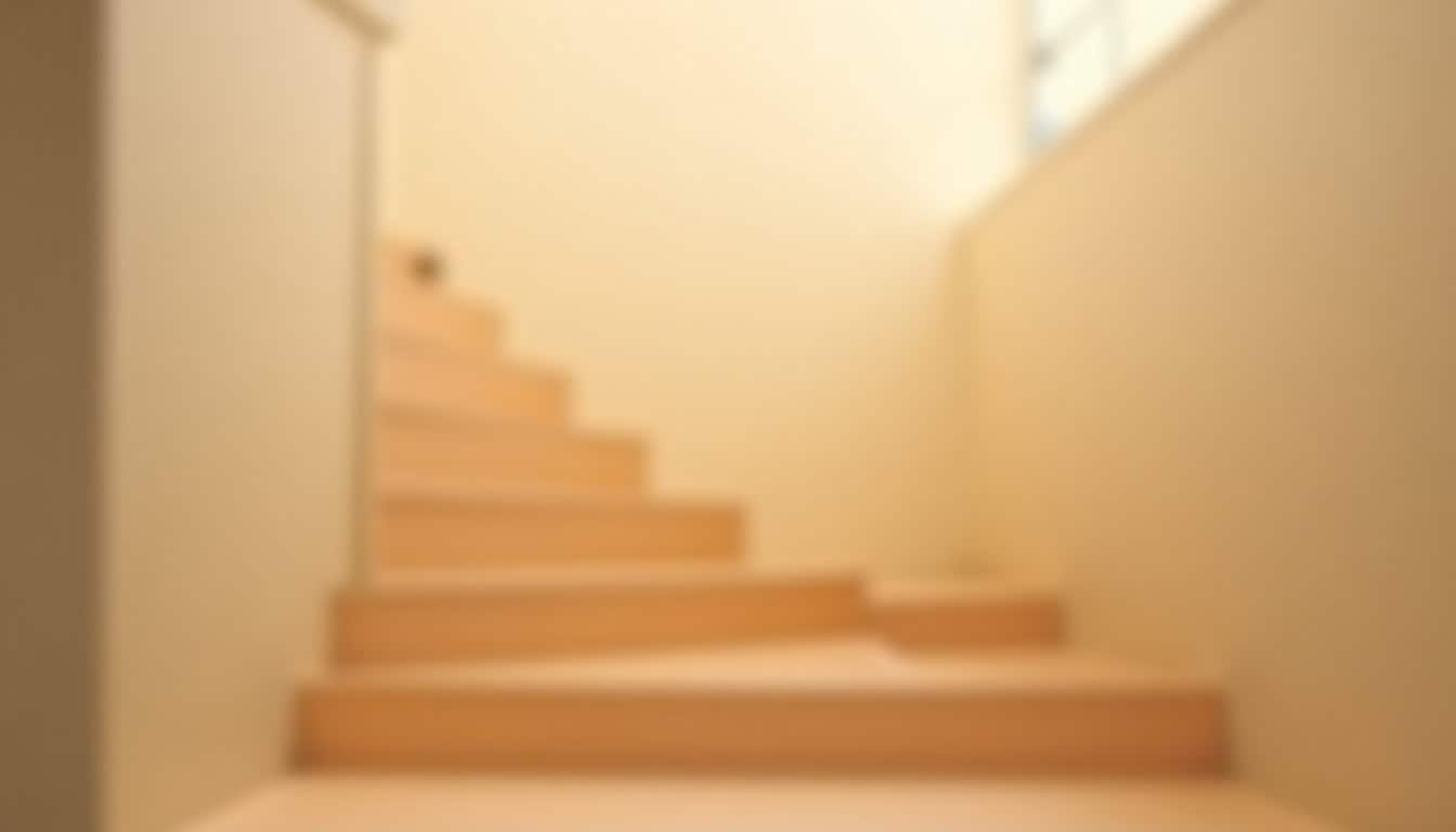 Monte-escalier droit intégré dans un escalier intérieur d
