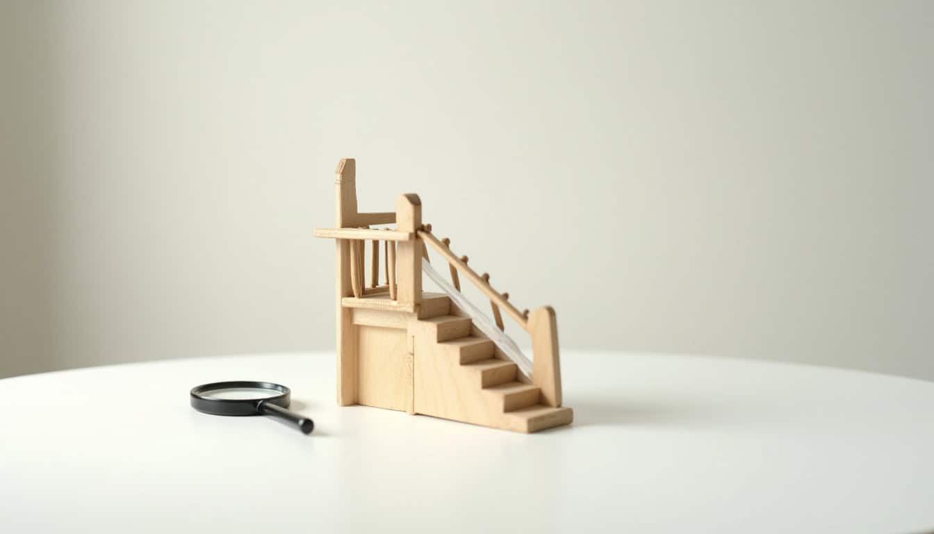 Monte-escalier en cours d