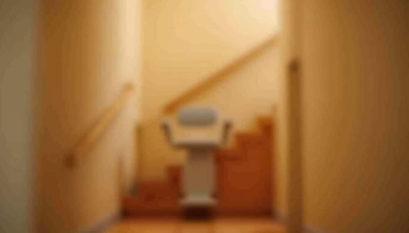 Monte-escalier installé dans une maison traditionnelle de Cérans-Foulletourte