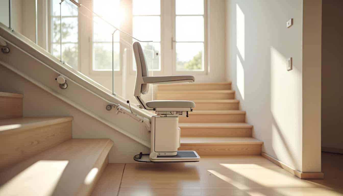 Monte-escalier intégré dans un intérieur moderne à Cuges-les-Pins