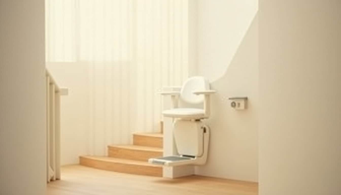 Monte-escalier intérieur installé dans une maison à Courbevoie
