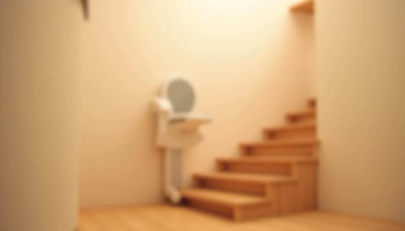 Monte-escalier intérieur installé dans une maison à Thizy-les-Bourgs