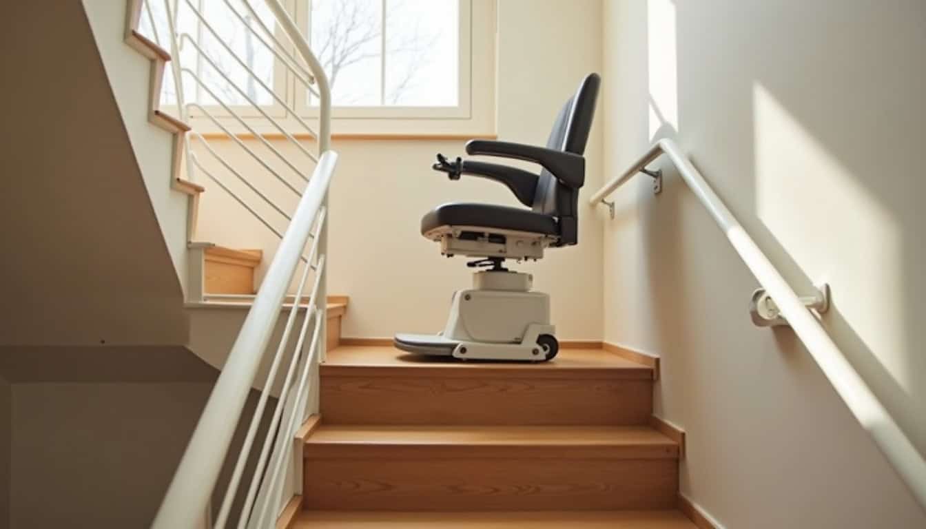 Différents types de monte-escaliers installés selon la configuration d