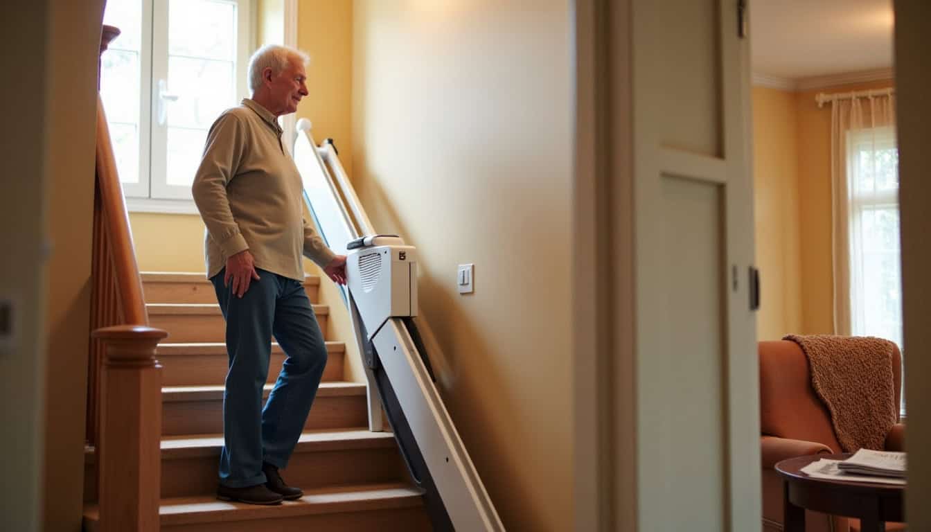 Faire installer un monte-escalier à Libercourt en 2026 : rester chez soi en toute sérénité