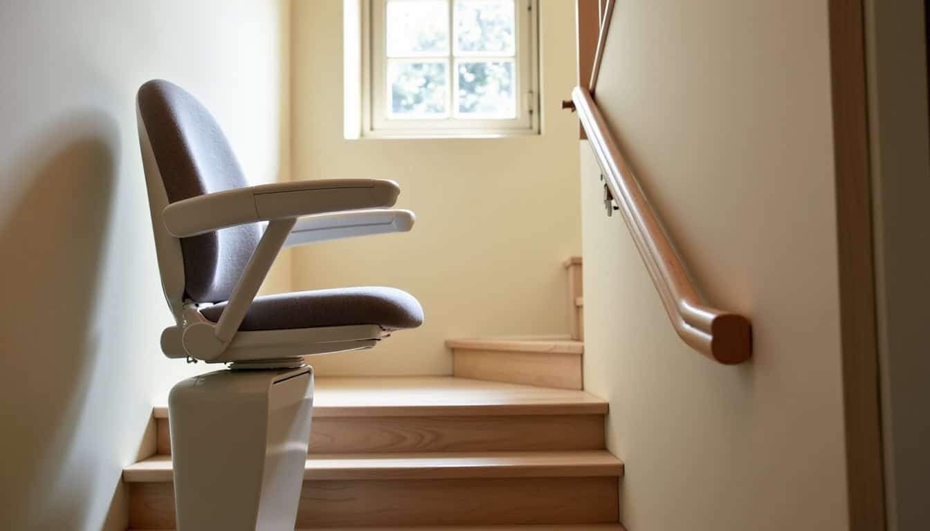 Monte-escalier personnalisé avec siège ergonomique et commandes faciles