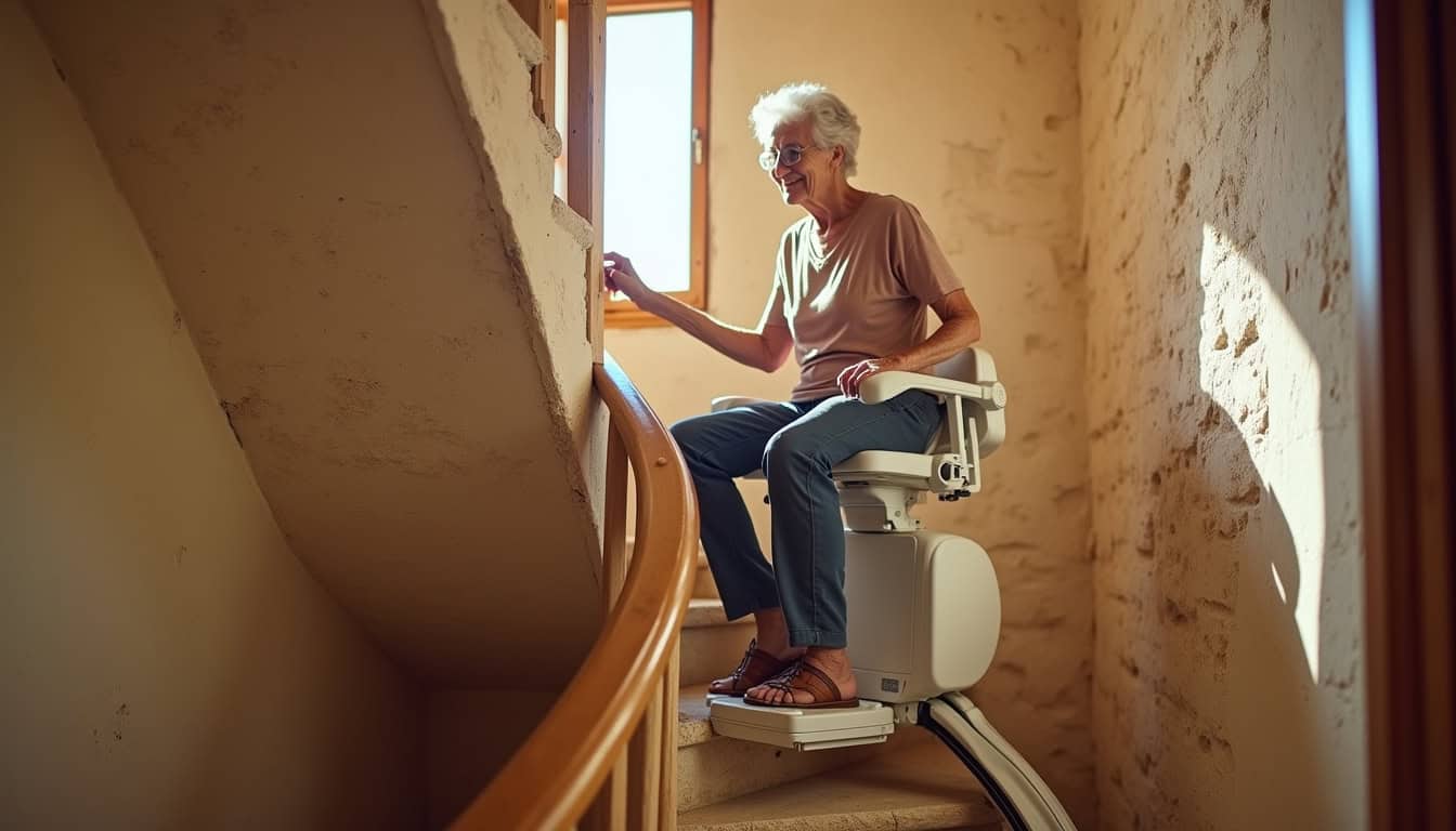 Monte-escalier à Plaissan : votre guide 2026 pour l'autonomie