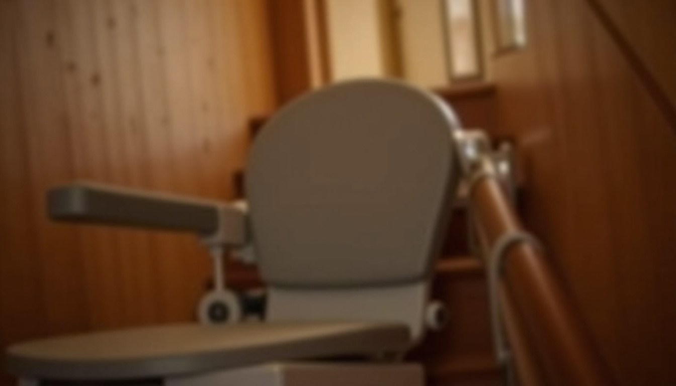 Monte-escalier reconditionné installé dans une maison ancienne à Valençay