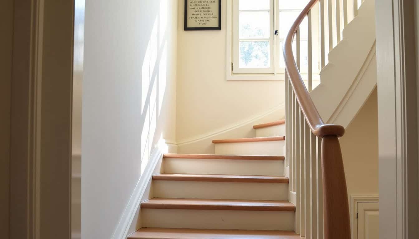 Monte-escalier tournant installé dans une maison à Tournus, vue de l