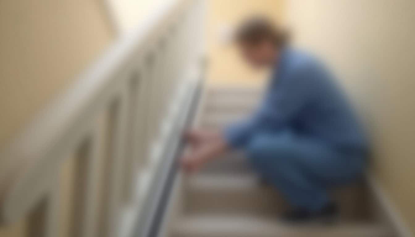 Nettoyage et vérification d’un monte-escalier par un technicien