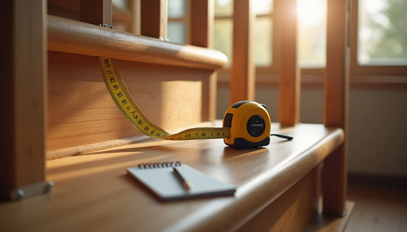 Prise de mesures pour un devis de monte-escalier à domicile à Merlevenez