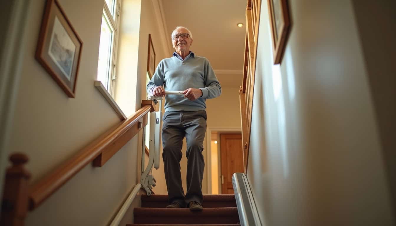 Retour d’expérience d’un utilisateur de monte-escalier à Losne, en situation réelle d’utilisation
