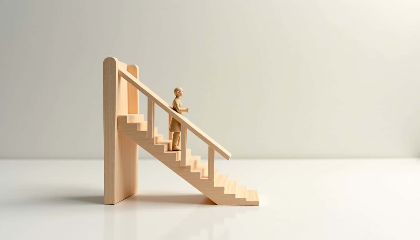 Schéma de fonctionnement d’un monte-escalier avec siège et rail