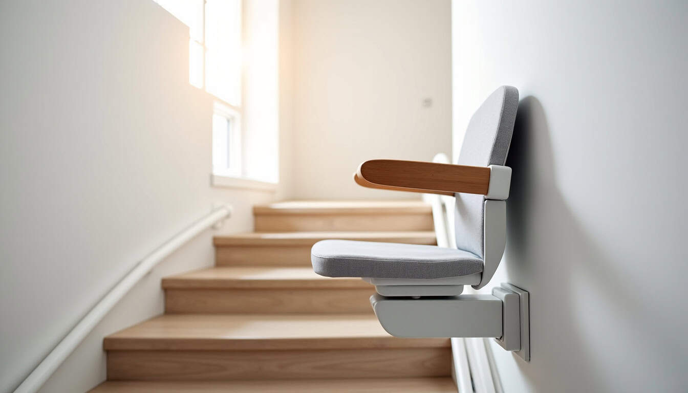 Siège de monte-escalier en cours d