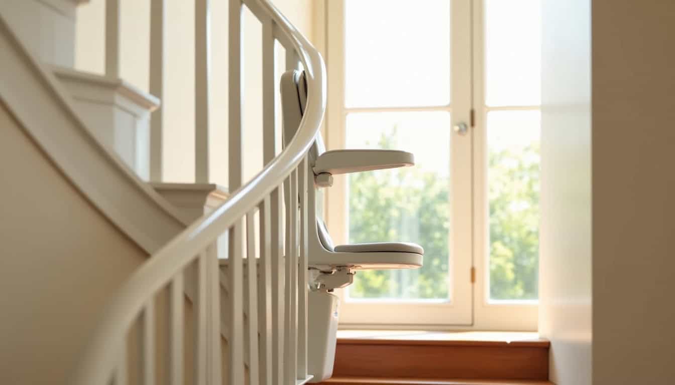 Siège de monte-escalier installé à l