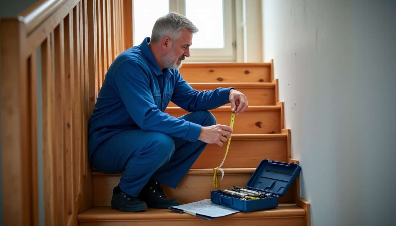 Technicien en déplacement pour une étude technique d