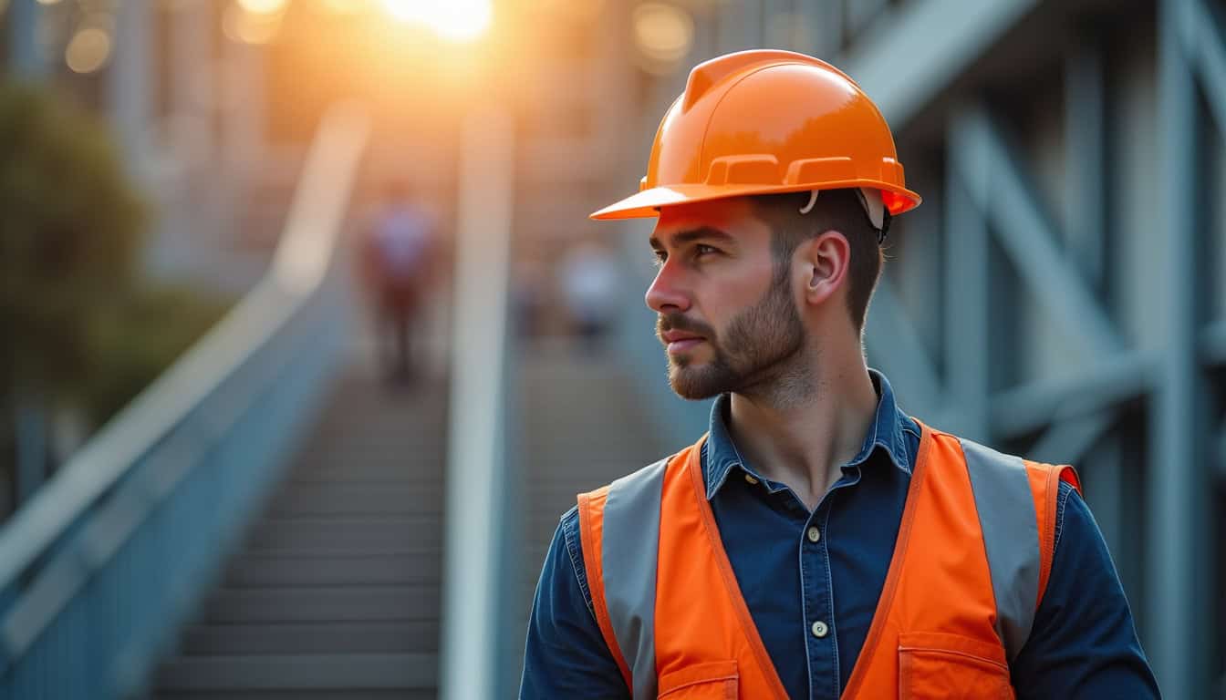 Technicien en train d