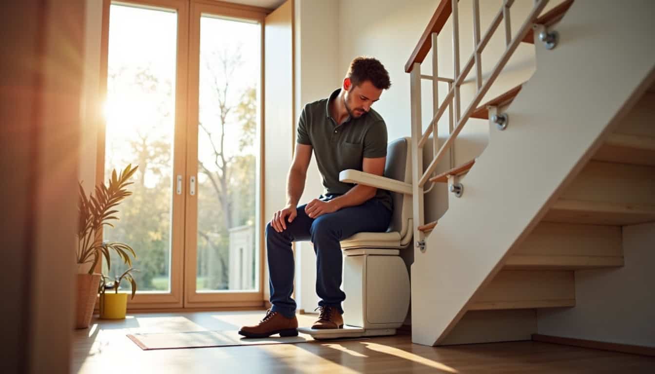 Technicien en train d