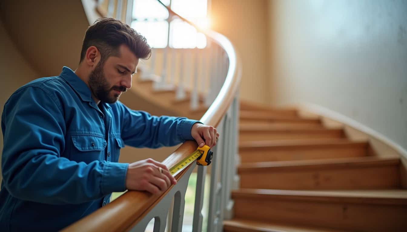 Technicien en train de prendre les mesures d