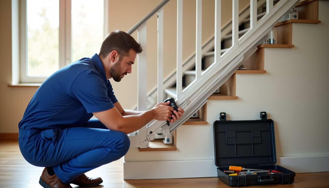 Technicien local effectuant un diagnostic d