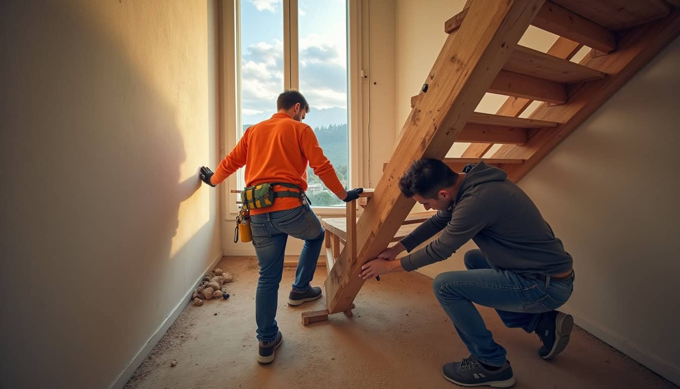 Technicien montrant les éléments d