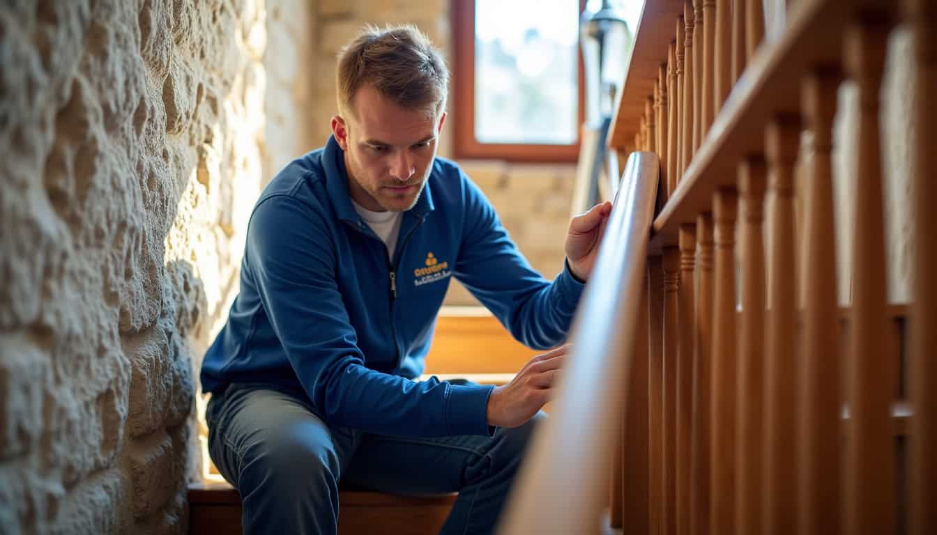 Technicien professionnel en train d