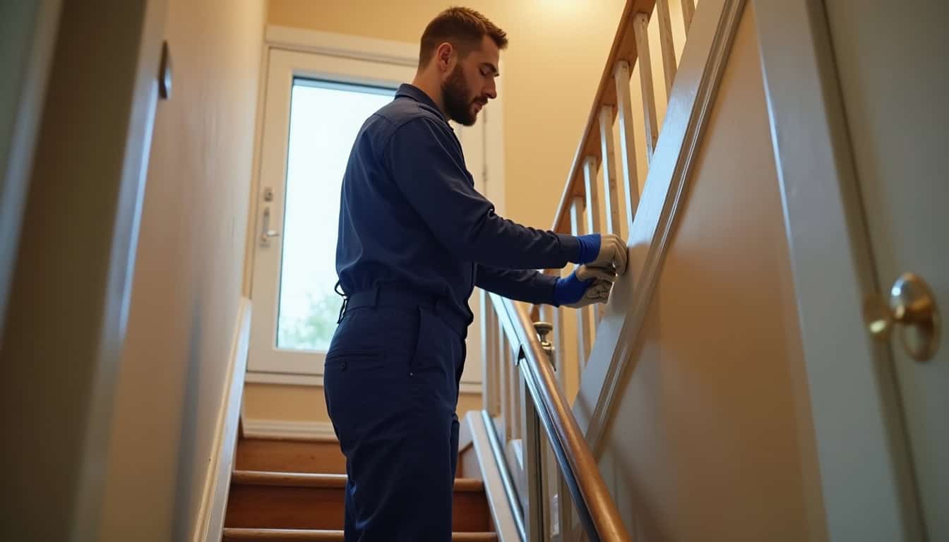 Technicien professionnel en train d