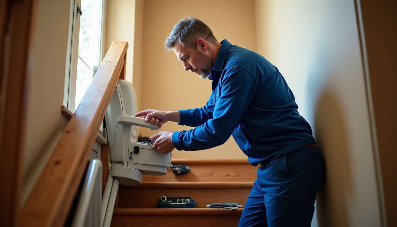 Technicien qualifié lors d