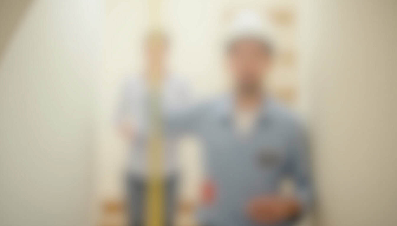 Technicien réalisant un devis pour un monte-escalier à Étréchy