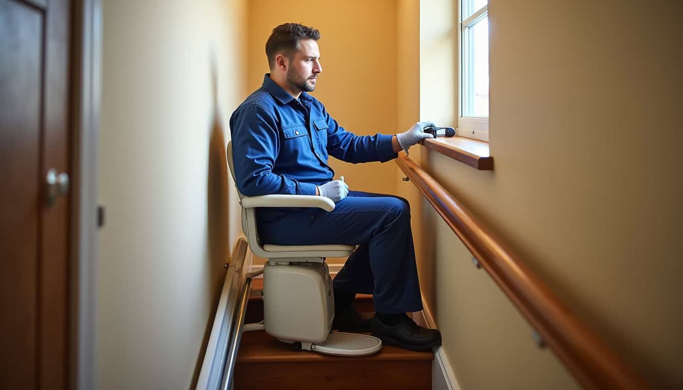 Technicien spécialisé lors de l