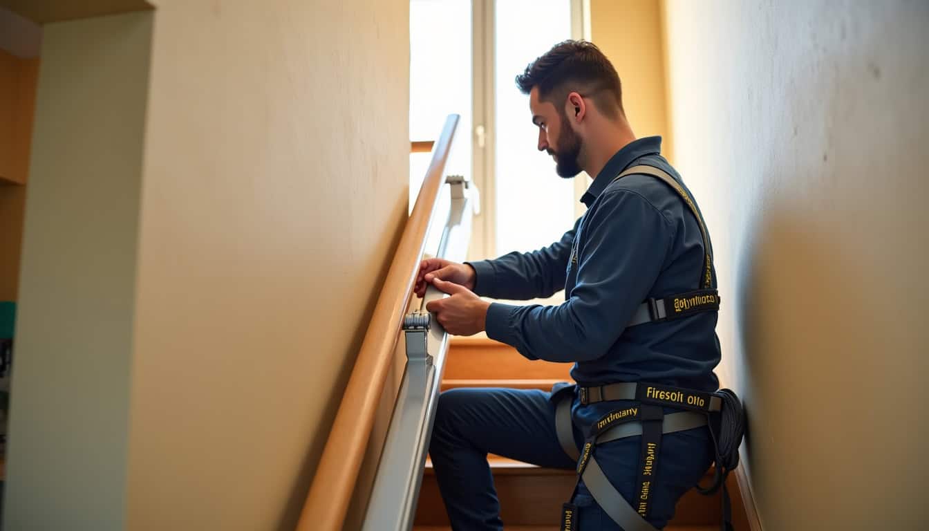 Un technicien procédant à l