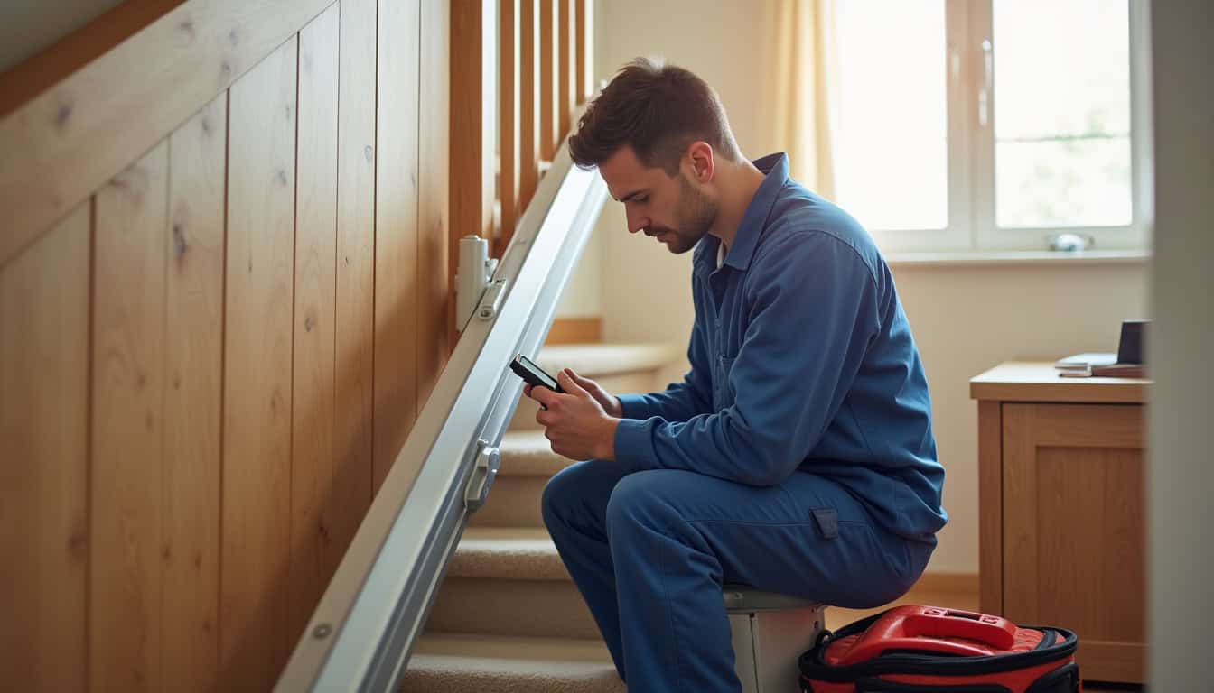 Un technicien spécialisé ajuste les réglages d