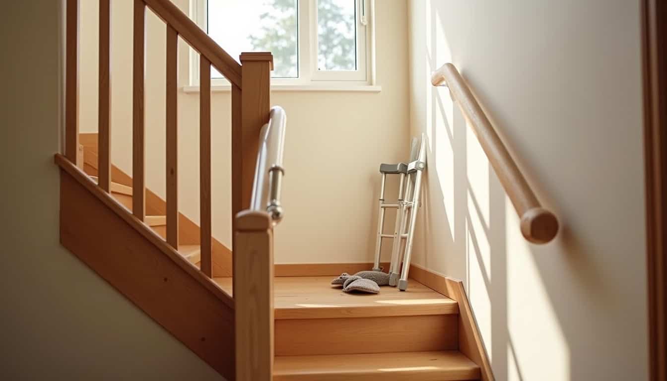 Utilisation temporaire d’un monte-escalier par une personne en convalescence à Saint-Martin-sur-Ocre