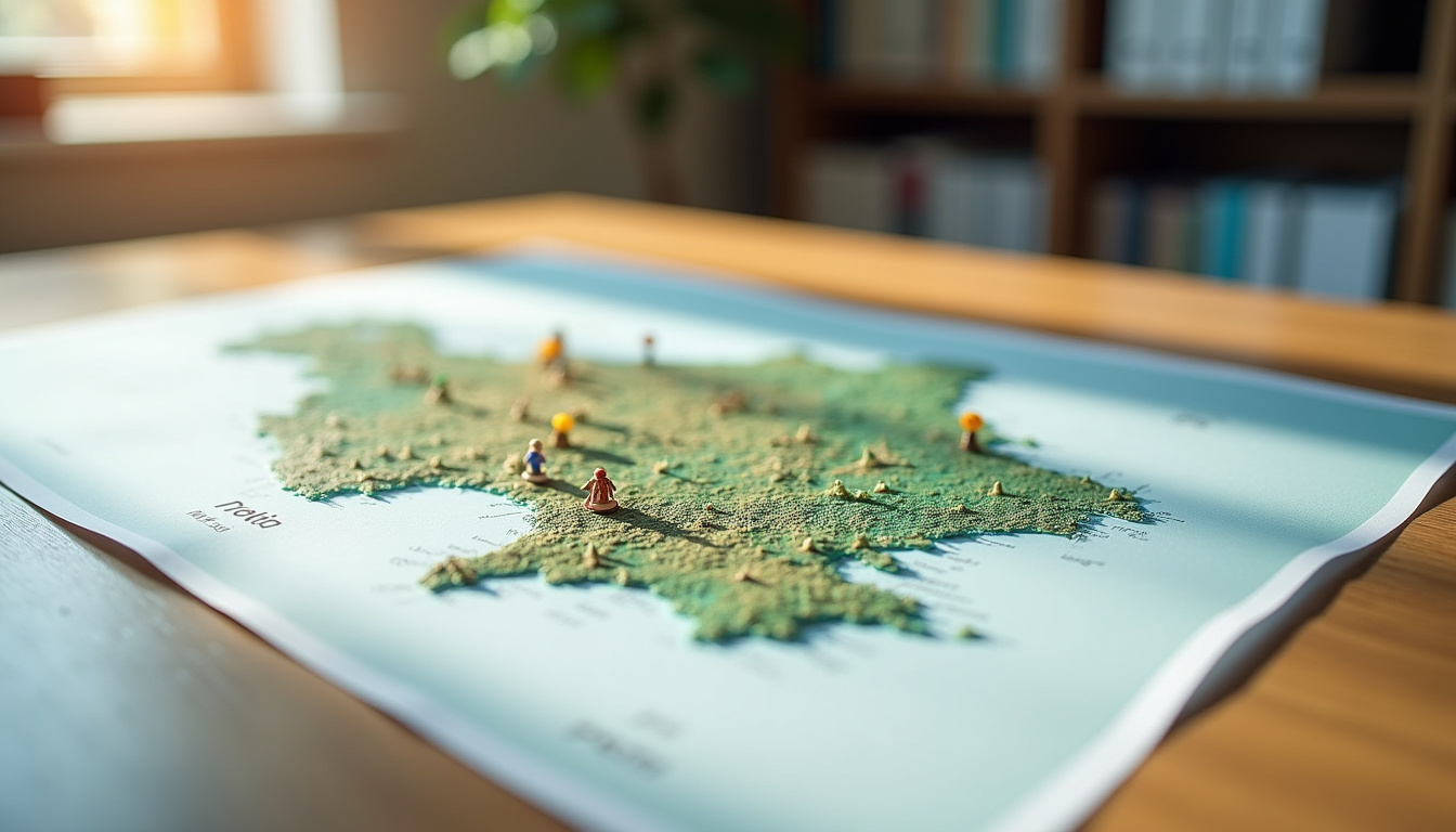 Carte climatique et démographique de Fretin avec indicateurs d