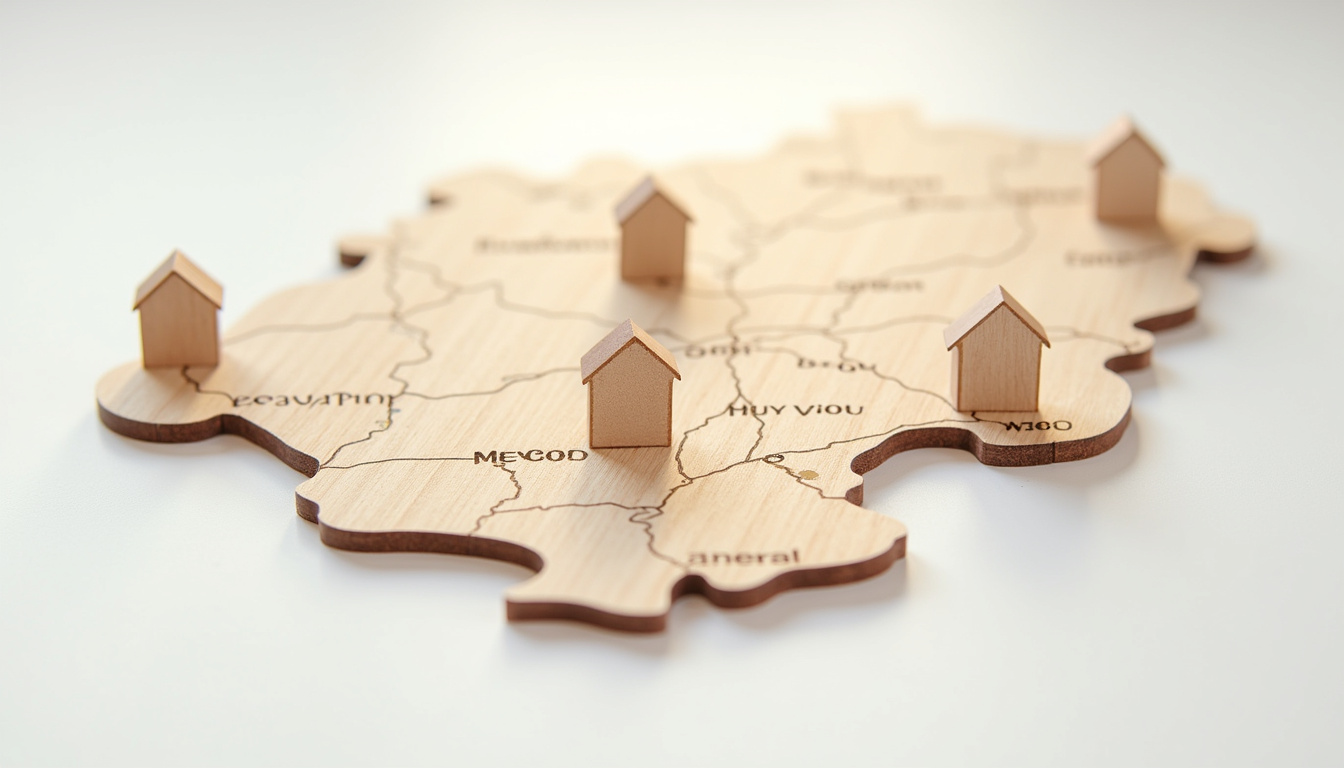 Carte illustrant les interventions d