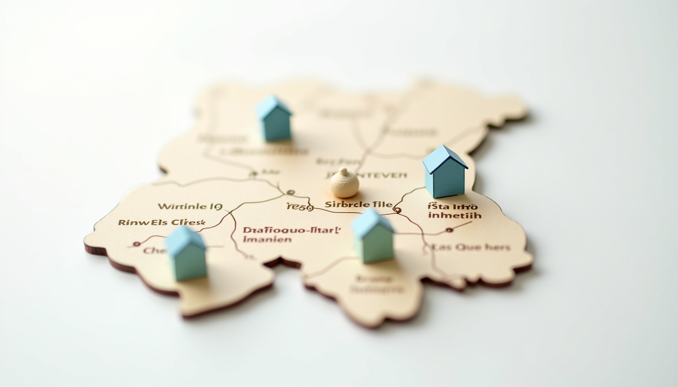 Carte illustrant les villes proches de Wailly-Beaucamp desservies par les installateurs de monte-escalier: Verton, Rang-du-Fliers, Montreuil-sur-Mer, Berck, Le Touquet-Paris-Plage