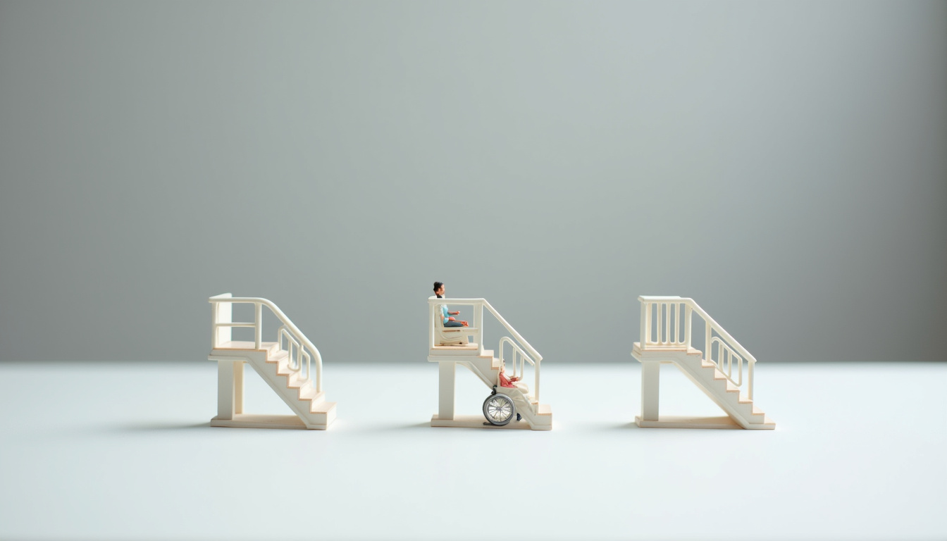 Comparaison des différents types de monte-escaliers: droit, tournant et extérieur