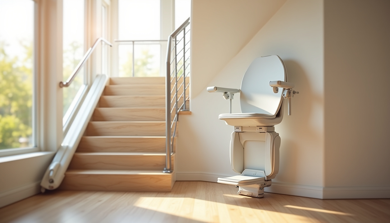 Comparaison visuelle des différents types de monte-escaliers installés dans une maison à Yenne